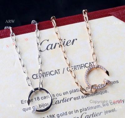 TOP Replica Cartier Juste un Clou Nail Necklace S925 Cartier Juste Un Clou Diamond Jewelry